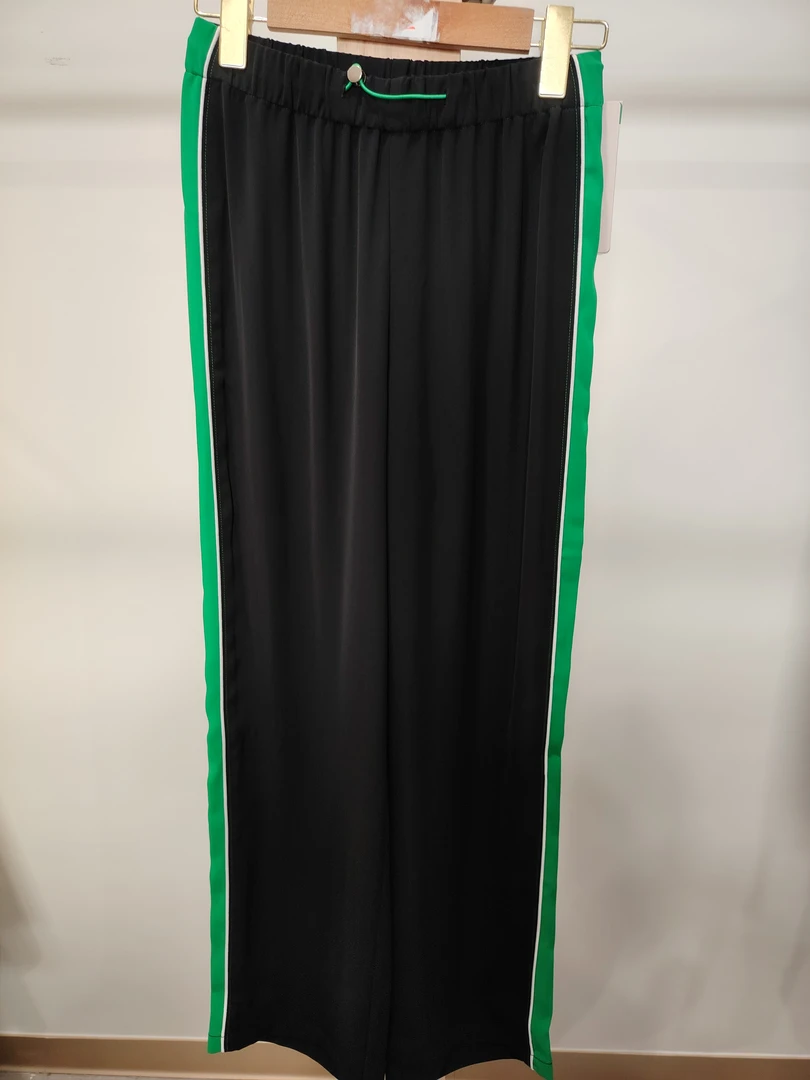 5864-夏季休闲时尚侧条运动直筒裤