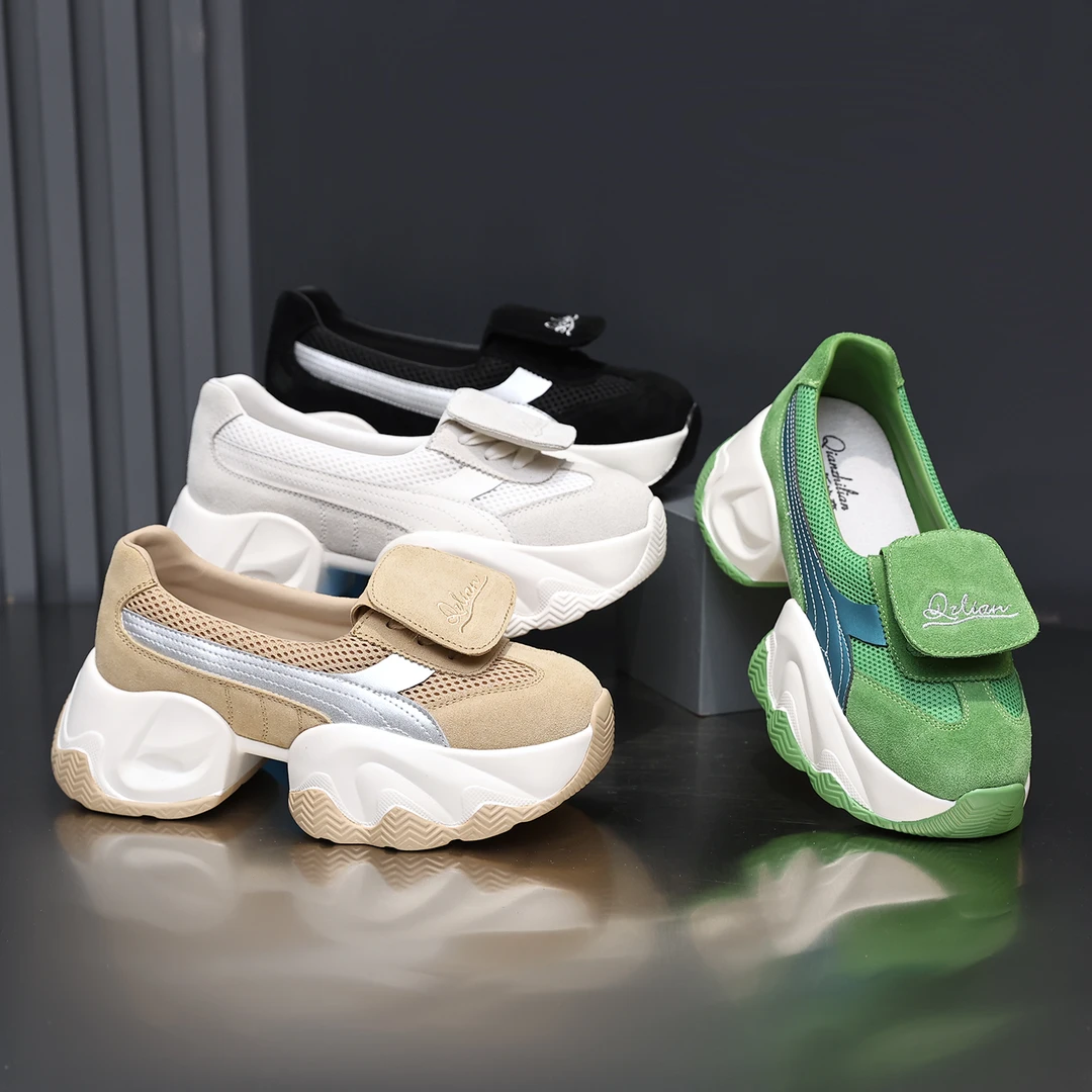 千之恋现货增高6CM2025夏季新款潮流运动显瘦高能感气质女鞋3711