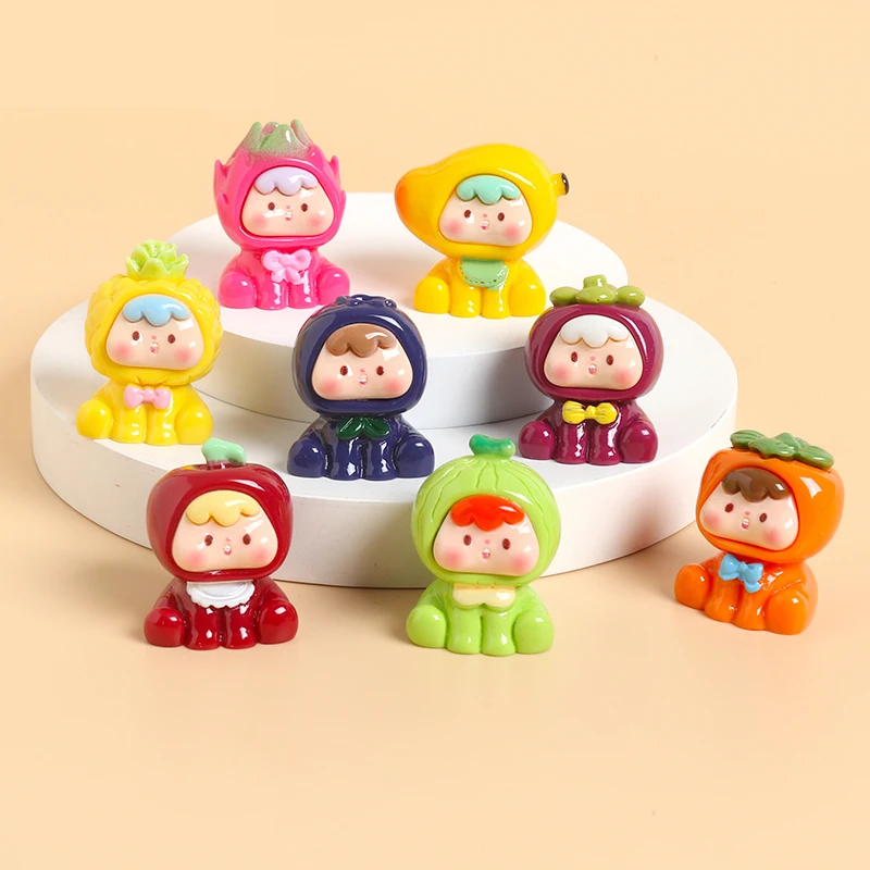 对对碰4代水果崽崽潮玩Diy创意实色3.7cm