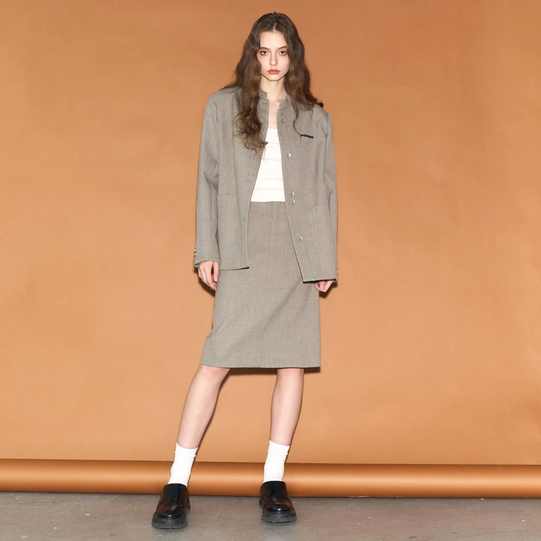 香料怪兽秋冬新款复古西装套装外套半裙【热血高校3.0】