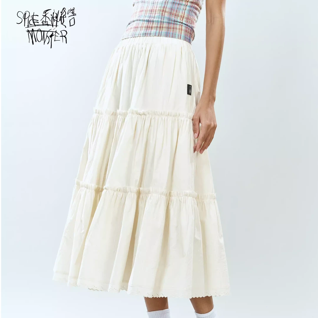 香料怪兽春新品弹力腰头棉感半裙蛋糕裙【垃圾公主2.0】