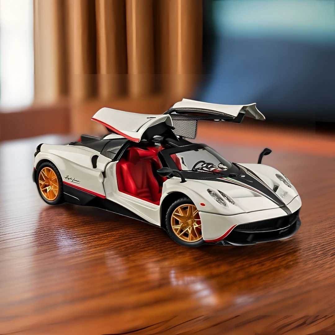 定制喷气版帕加尼中国龙合金车模高端收藏观赏摆件