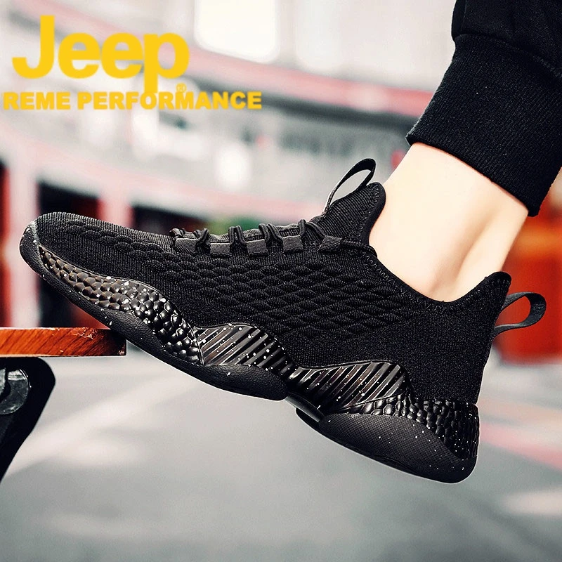 jeep吉普老爹鞋男鞋秋季春季休闲款厚底运动跑步鞋子男士2025新款