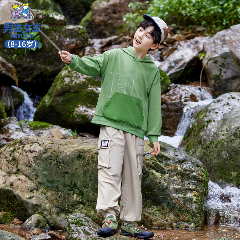 14023男大童春秋新款户外休闲时尚百搭儿童长袖卫衣NJNCJ14023*