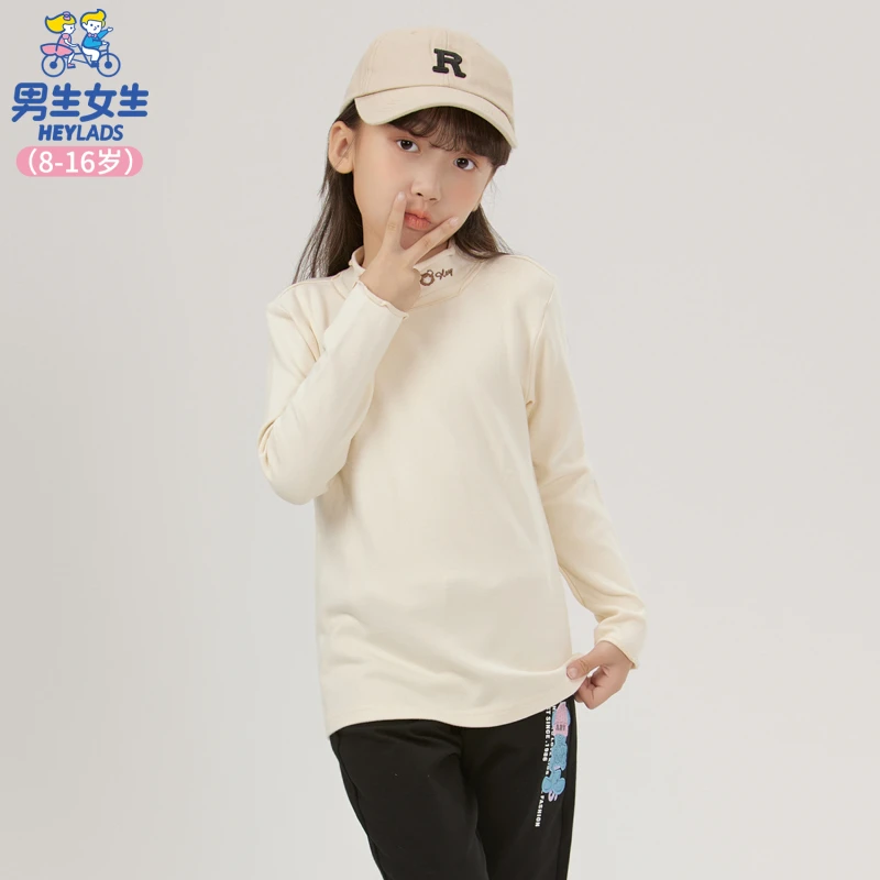 32534女大童时尚百搭休闲长袖T恤NJTDJ32534A
