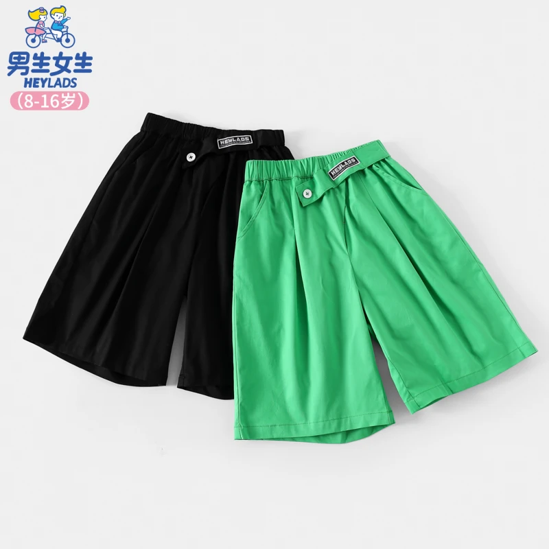 23512女大童中裤NPXBJ23512A儿童夏季薄款休闲裤时尚外穿女生女童