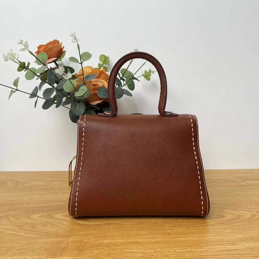 TUS【S级】手提包高级感时尚百搭真皮休闲简约女士包包女款通勤包