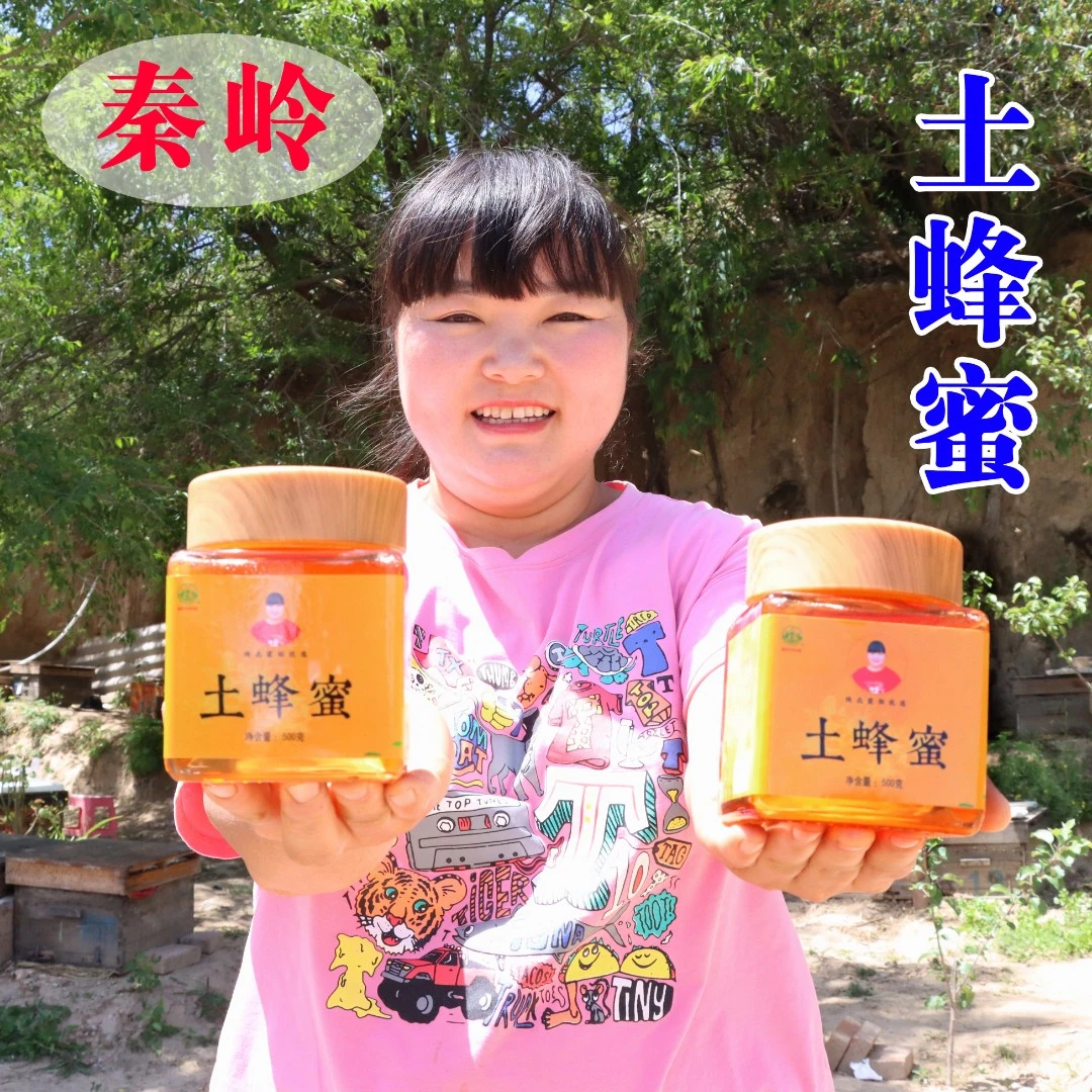 霞姐精选原生态秦岭深山野花土蜂蜜500 克（包邮）