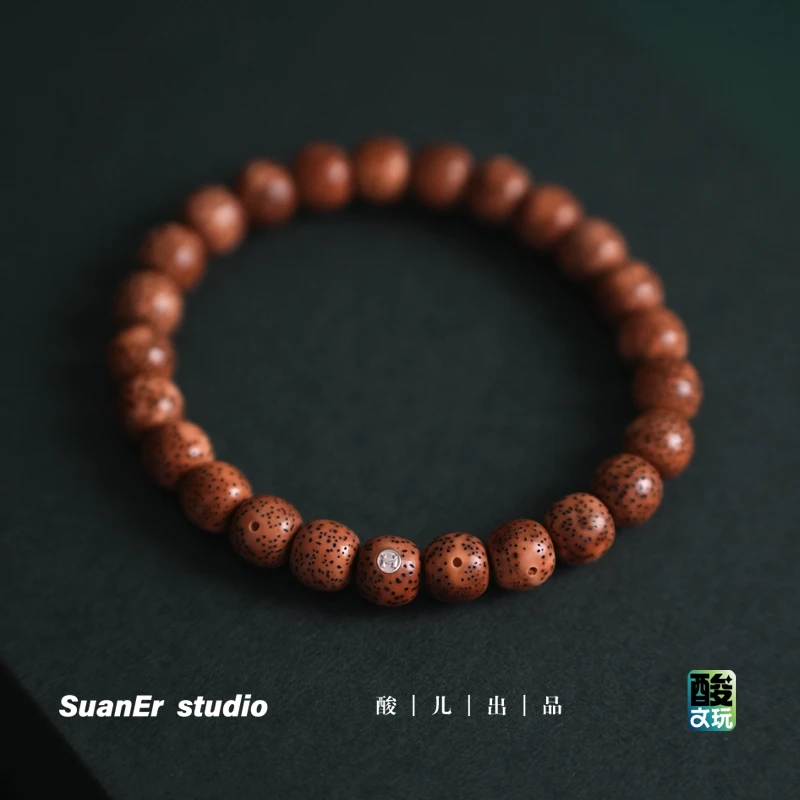 酸儿文玩·星月菩提精选级中珀星月9*8桶珠手串（多样性发货）