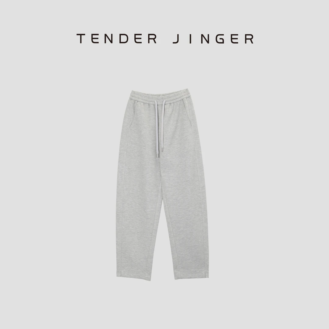 Tender Jinger松紧腰羊毛混纺时尚镰刀裤T43TS78147