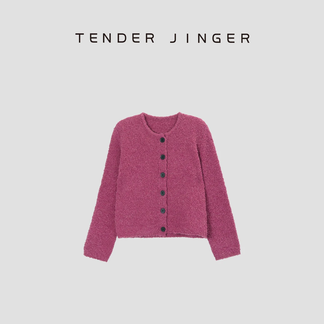 【专柜】女休闲慵懒风圆领针织开衫T43SCC77739