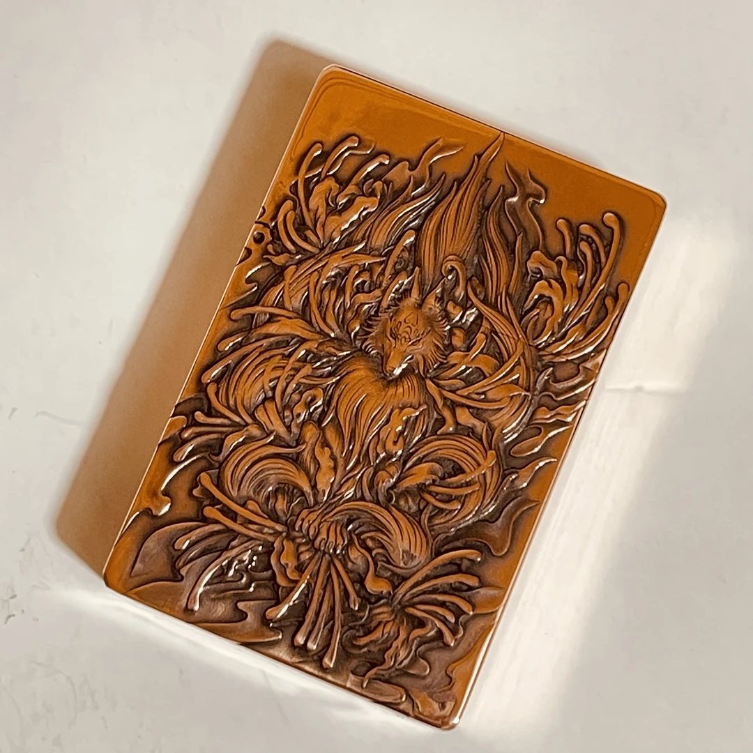 帕伽尼 紫铜  九尾狐  3500   打火机