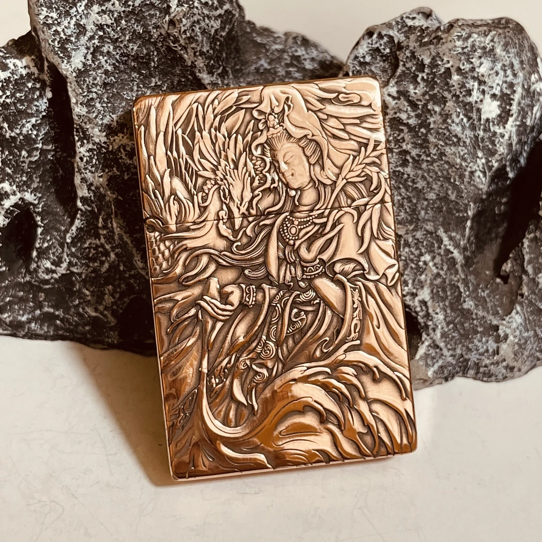 帕伽尼 紫铜  御凤观音  3500   打火机