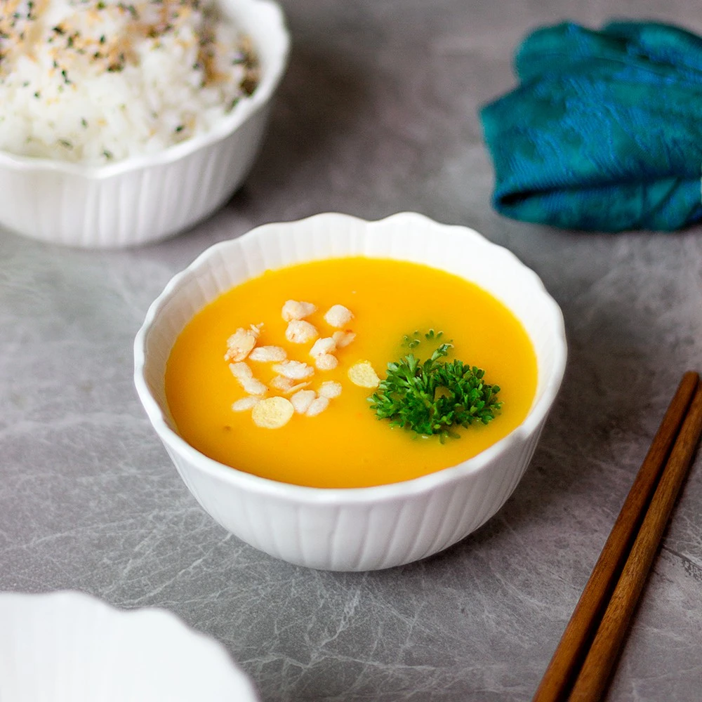 JINXI/津喜4只装米饭碗家用饭碗陶瓷碗具米饭碗花形米饭碗沙拉碗