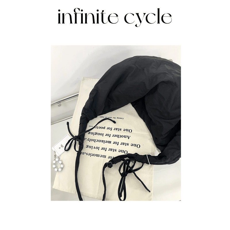 【784】infinite cycle斜挎牛角包大容量饺子包