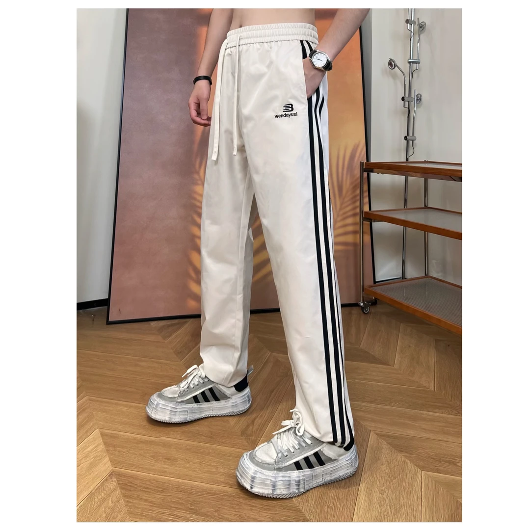 《 刘雯雯男装专属》秋季新款潮流时尚百搭字母刺绣男女同款休闲裤