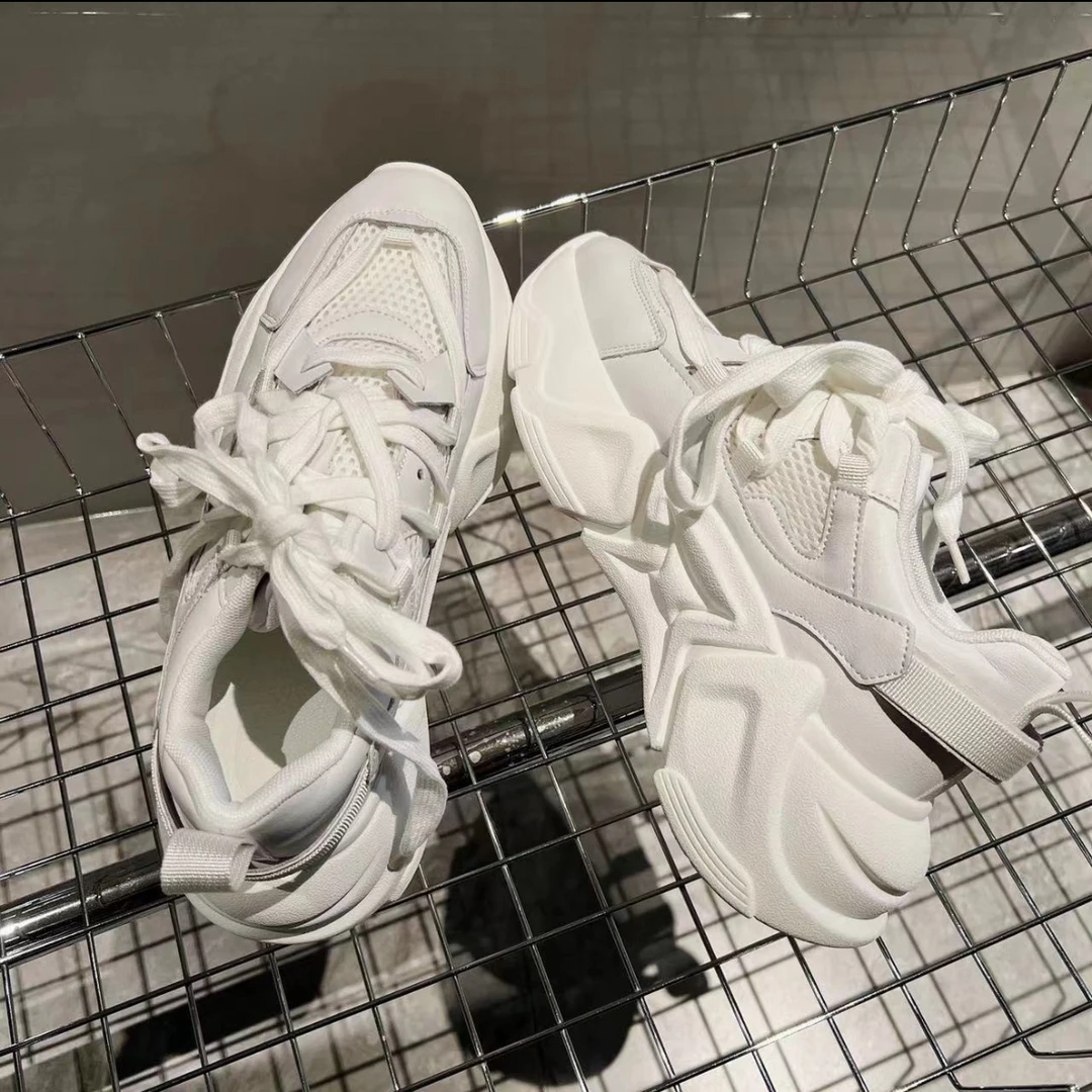 《刘雯雯男装专属》百搭休闲增高小白鞋老爹鞋男鞋时尚厚底潮流男款