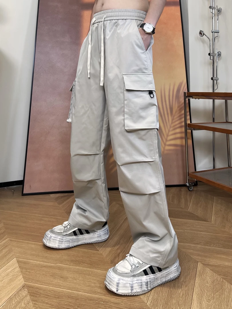 《刘雯雯专属》秋季新款潮流时尚休闲宽松多口袋百搭男女同款工装裤