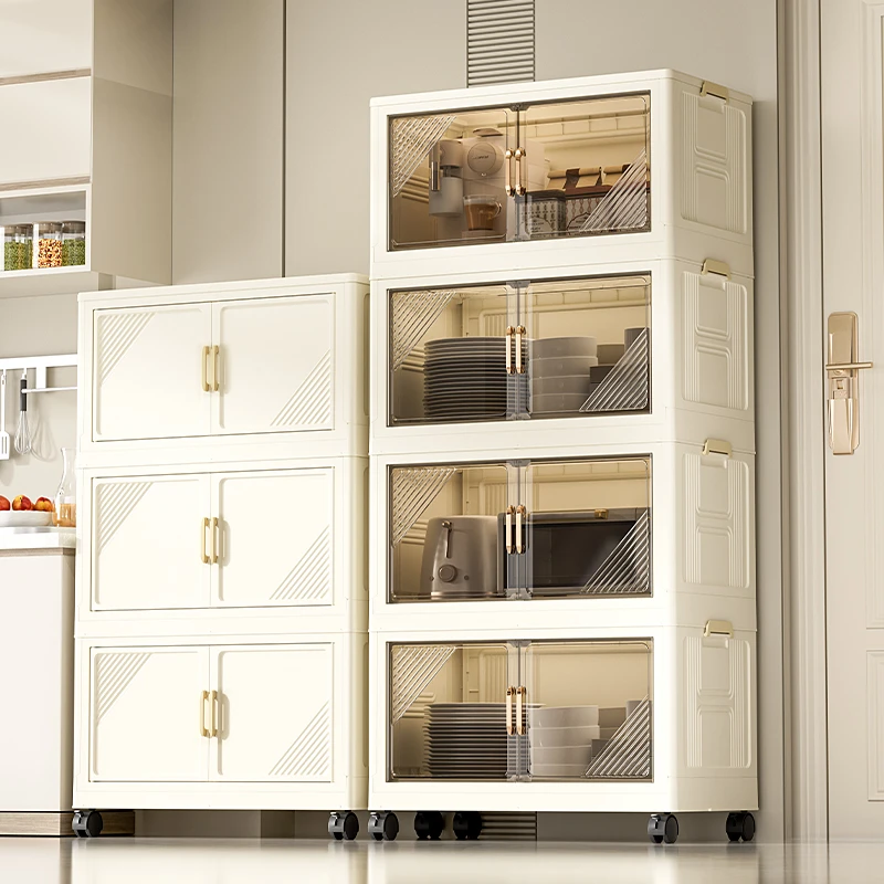 安家日记【面宽45面宽破价】收纳柜双开门置物柜儿童收纳移动书柜FL