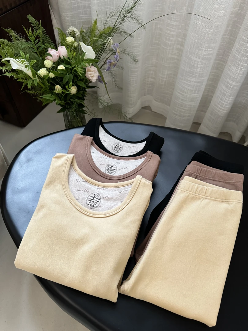 miss muzi｜“保命套装”（100%绵羊毛）糯唧唧温润自发热双面保暖内衣