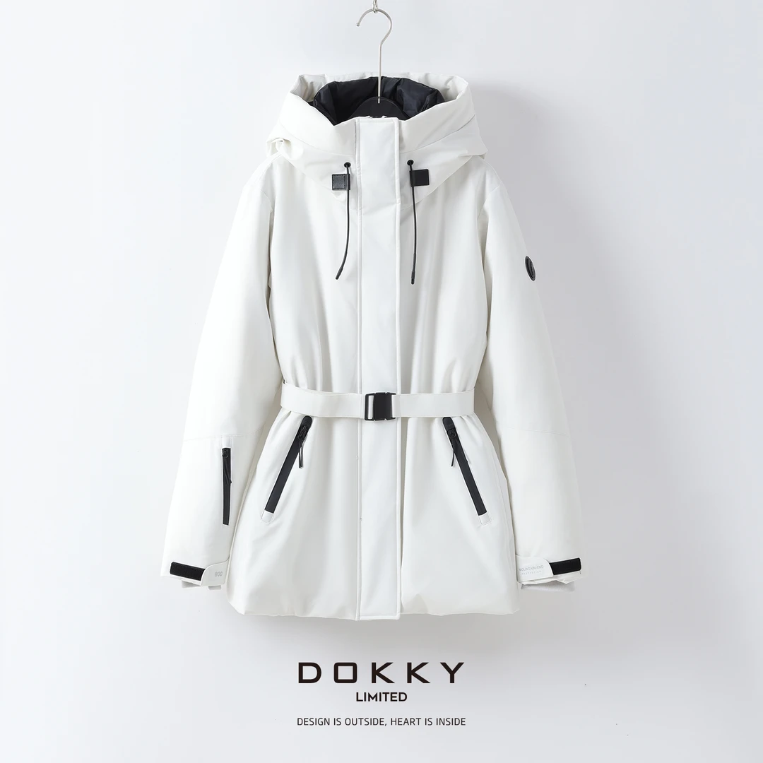 【限量尖货.冰山鹅绒服.紫标】DOKKY超五防压胶拉链白鹅绒冲锋服