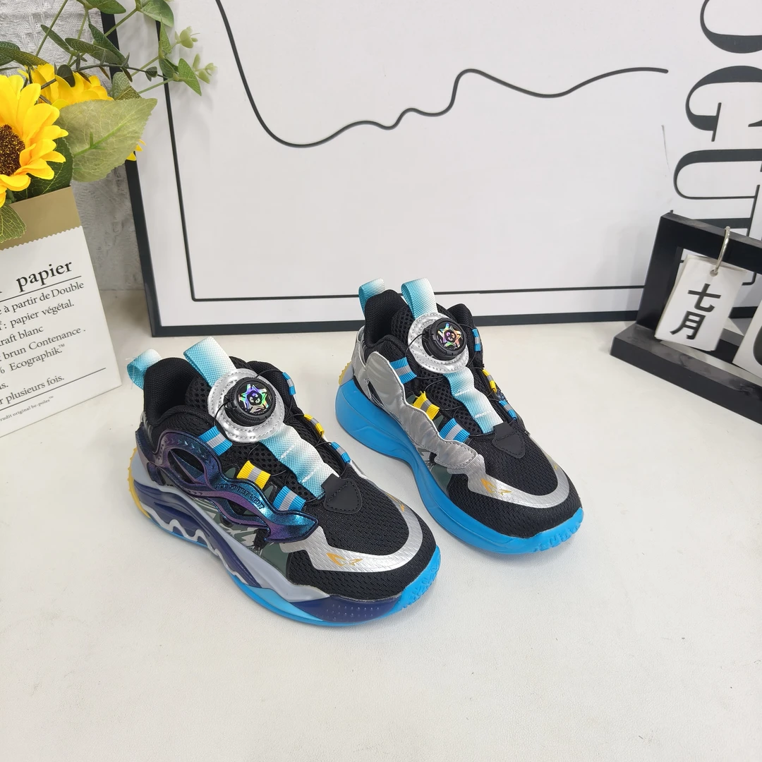 D11  2D123/A9023新款炫酷旋转纽扣运动童鞋