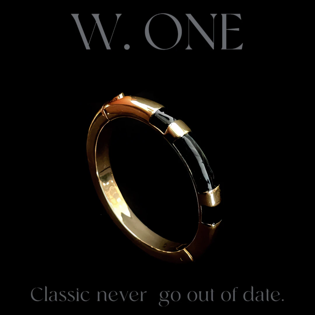 铜合金珐琅手镯 【W. ONE】小众设计感撞色珐琅叠戴轻奢手镯