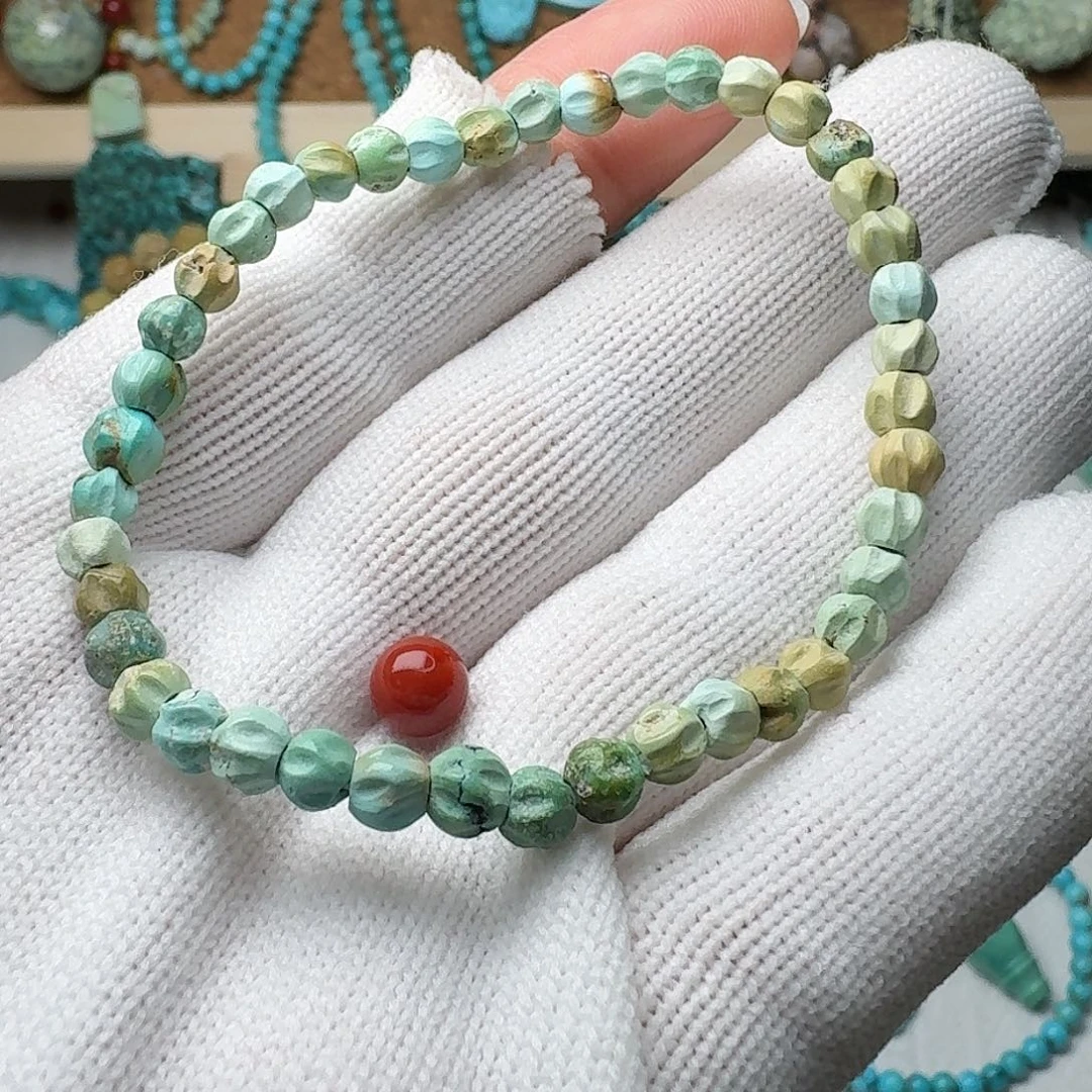 南红玛瑙珠宝奇石未镶嵌4.2g/5mm