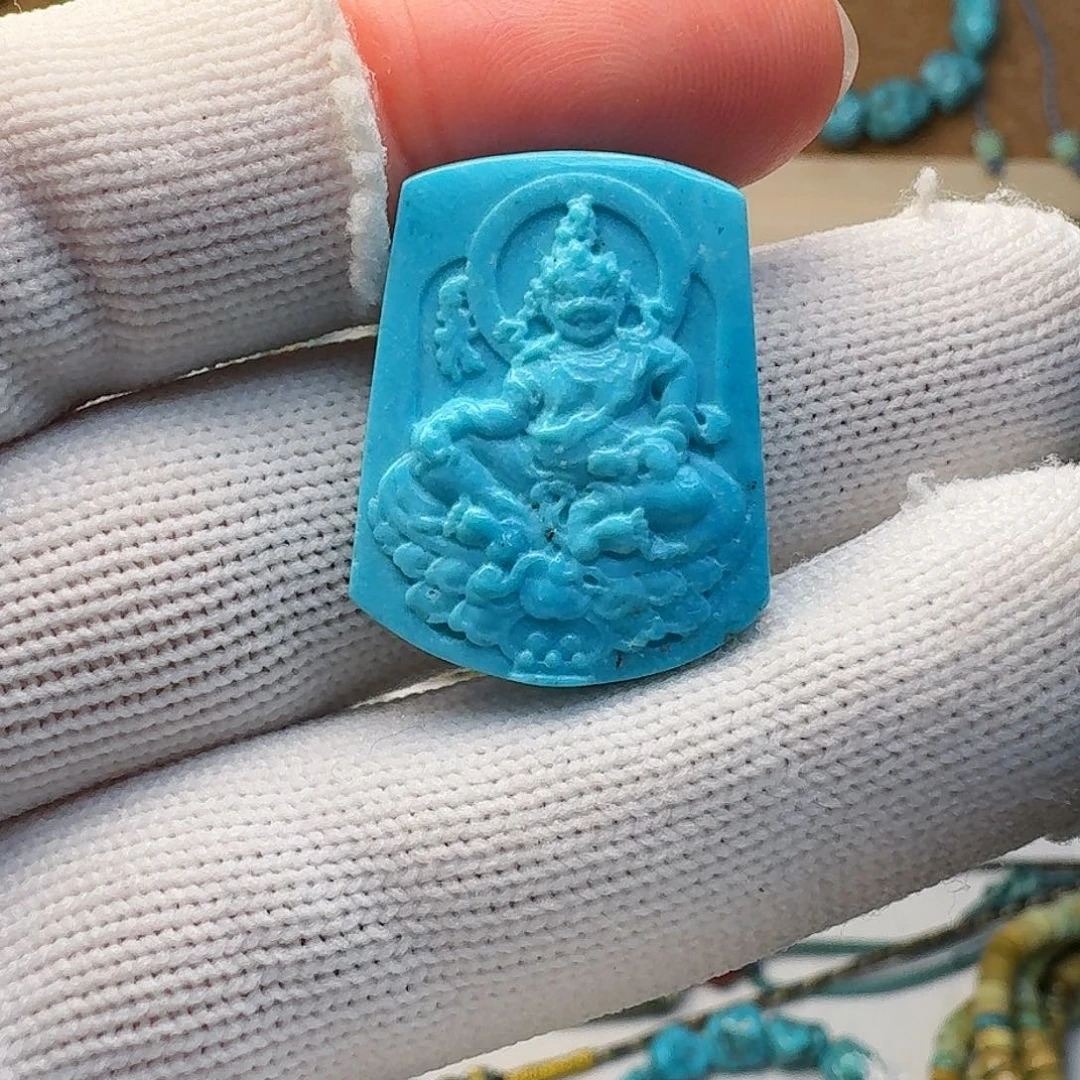 绿松石珠宝奇石未镶嵌19mm