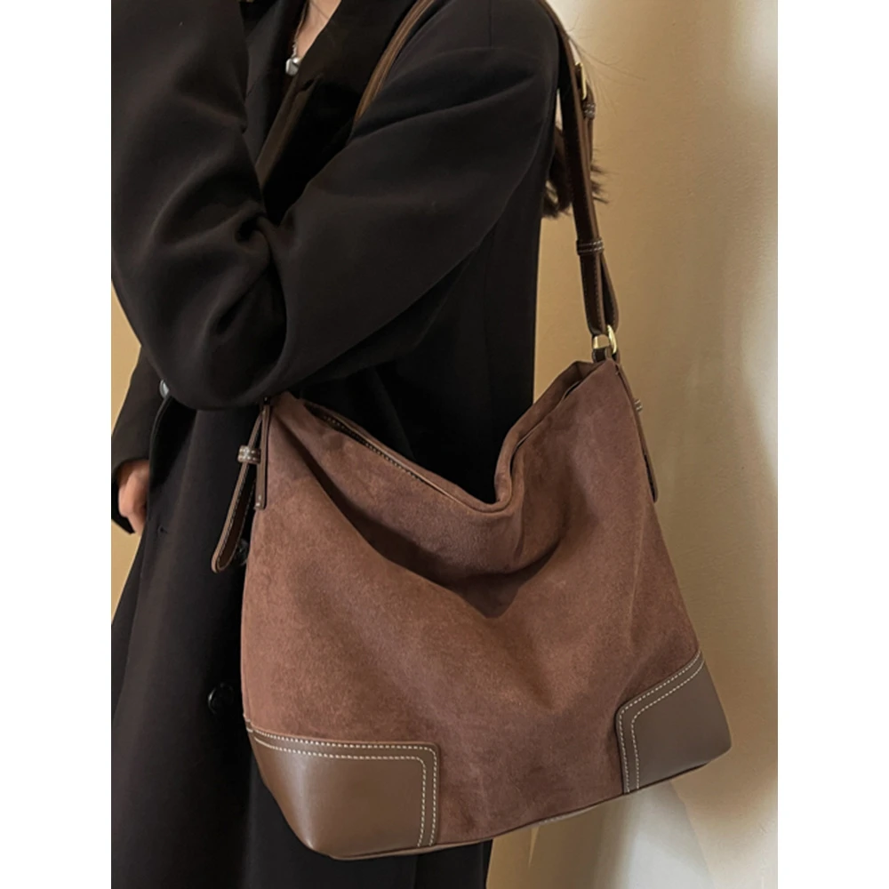 CHEVIOS&KOIRH大容量磨砂复古包包女秋冬2024新款休闲单肩包今年