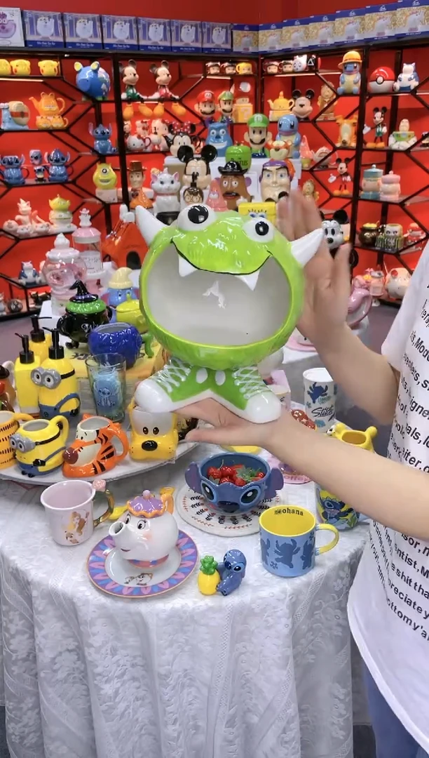 【闪购商品】.@@小怪兽玄关摆件收纳