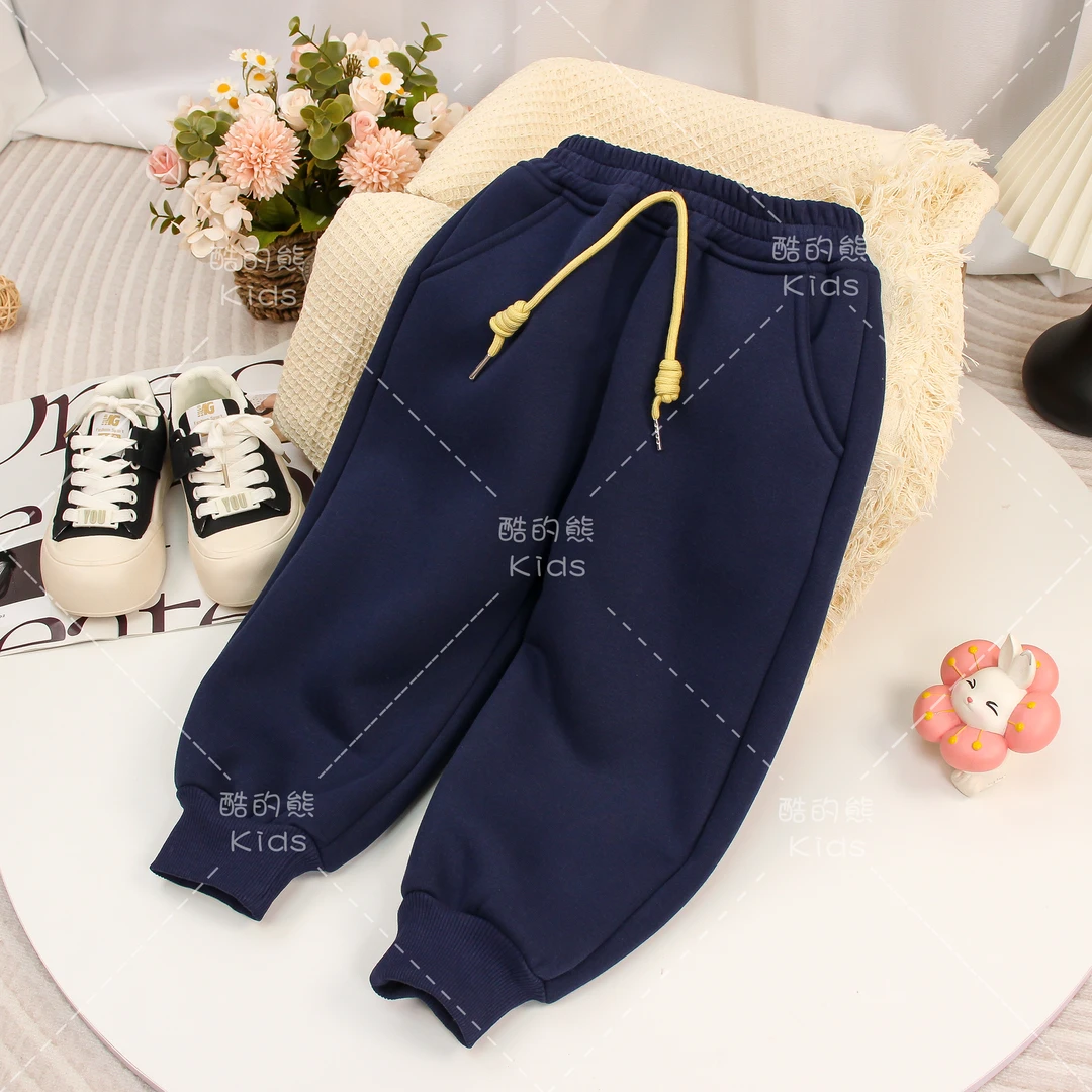 儿童卫衣裤2024春秋新款男童女童裤子韩版休闲洋气运动裤D3K3-467