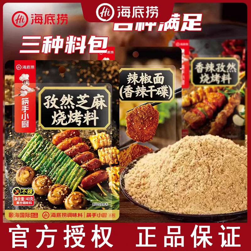 海底捞烧烤调料撒料家用烤肉孜然粉蘸料专用腌料烤串干料空气炸锅