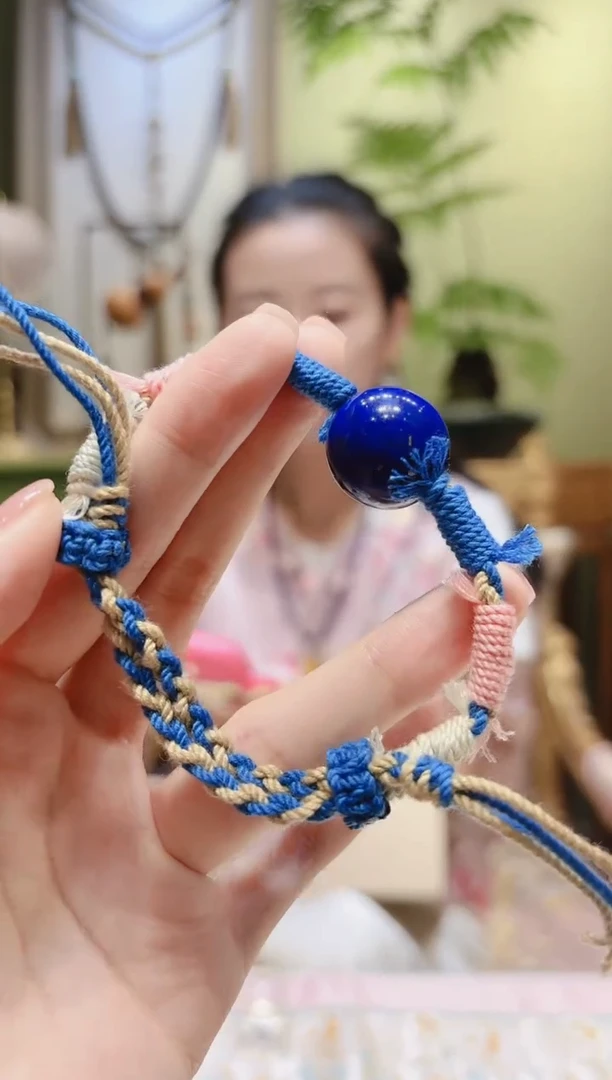 【闪购商品】青金石手绳未镶嵌青金石球绳编手绳