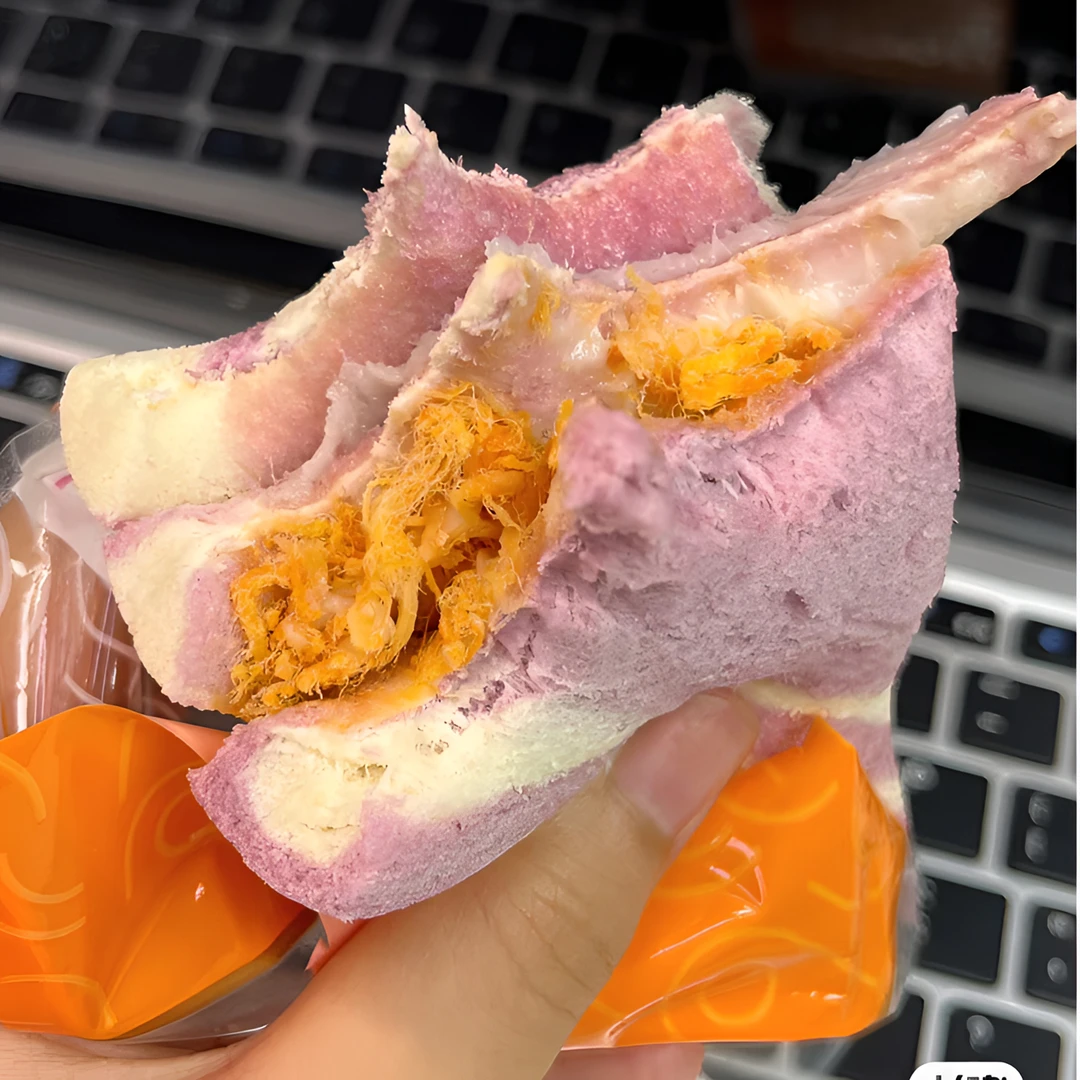 【8包】新鲜芋泥肉松/黑麦肉松三明治学生早餐代餐独立包装厂家直发