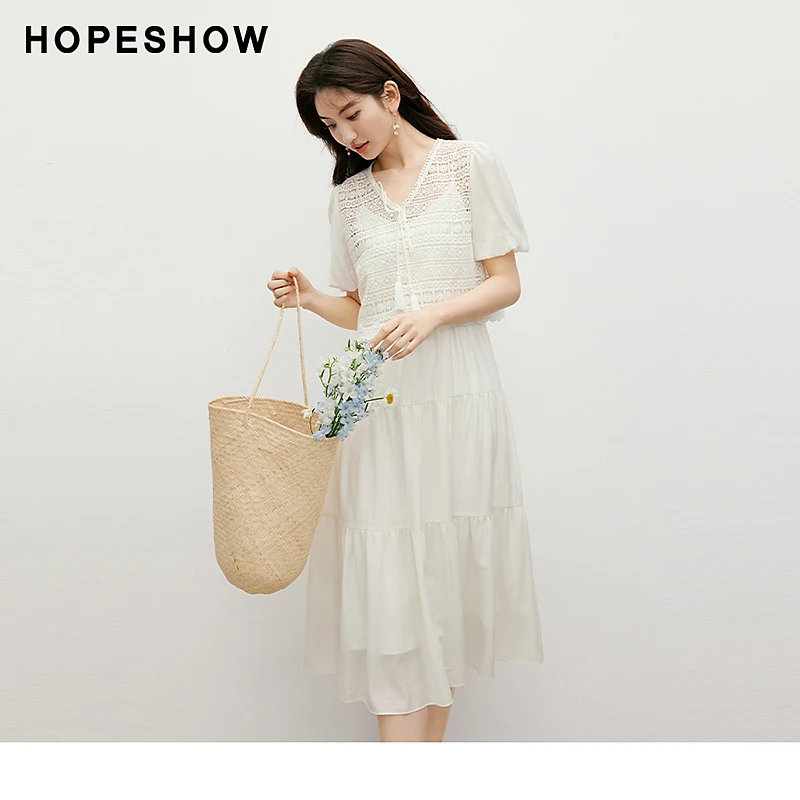 红袖夏季新款女装 收腰V领吊带连衣裙套装90124191612