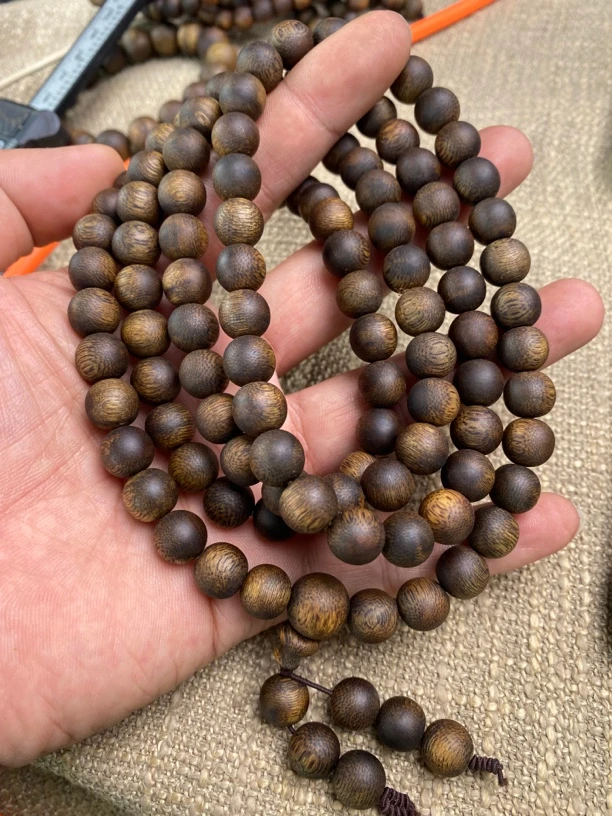 沉香HLA037沉香手串10圆珠沉水浮保61克多样性发一
