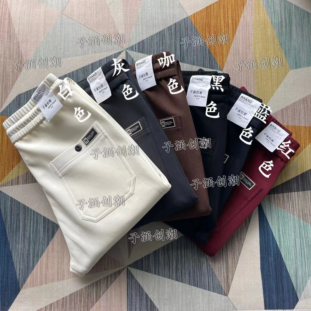 子涵创潮简约百搭新款男女同款运动休闲修身不贴身休闲裤直角裤