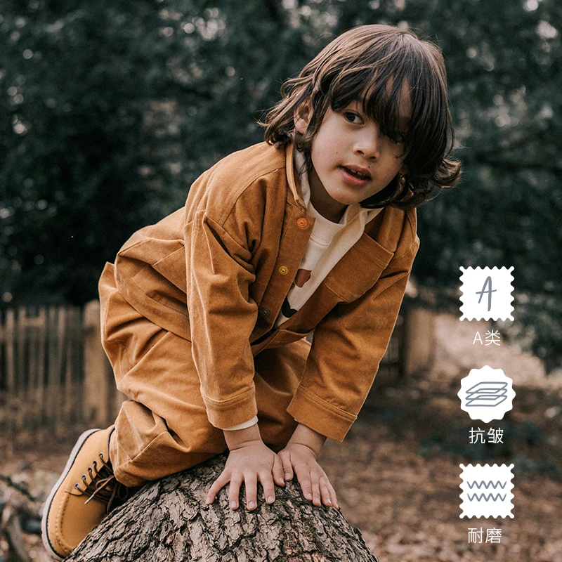 Petite Revery加拿大小云朵童装男童外套春秋季儿童女宝宝灯芯绒