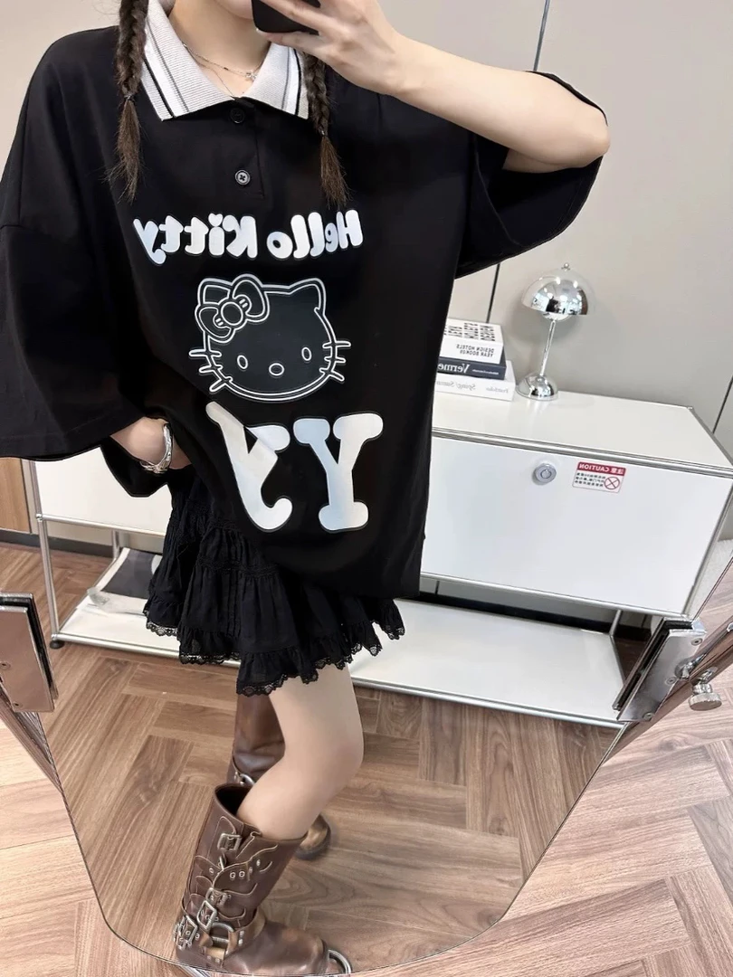 特【polo领kitty猫短袖】深圳南油设计师品牌