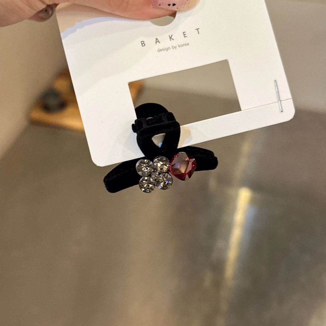 韩国baket发饰水钻蝴蝶小抓夹刘海碎发夹