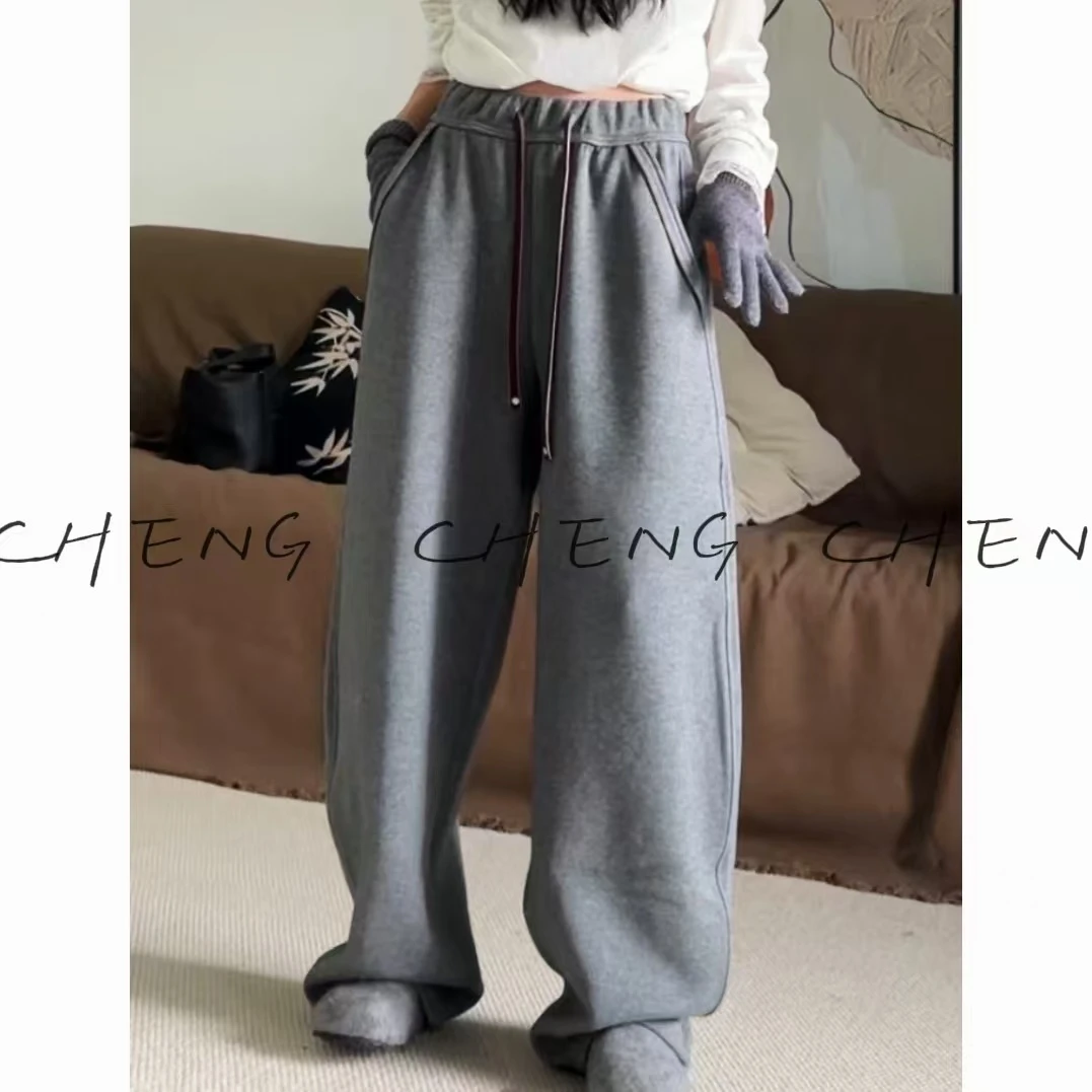 【CB-J-TT-裤子-2501】2024新款抽绳松紧腰宽松休闲运时尚香蕉裤