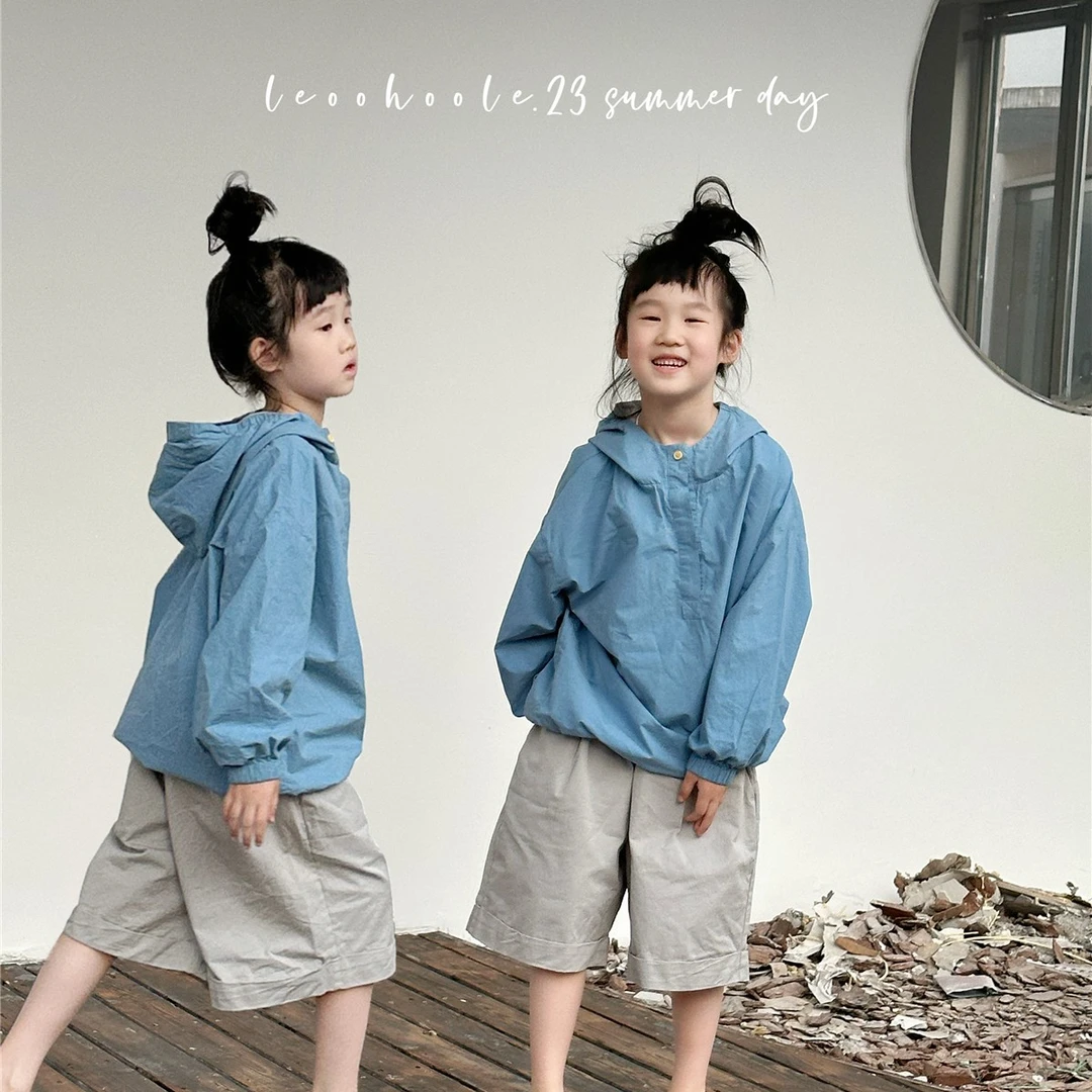 LEOOHOOLE | 哦哦乐 轻薄水洗棉布 连帽衫上衣外套