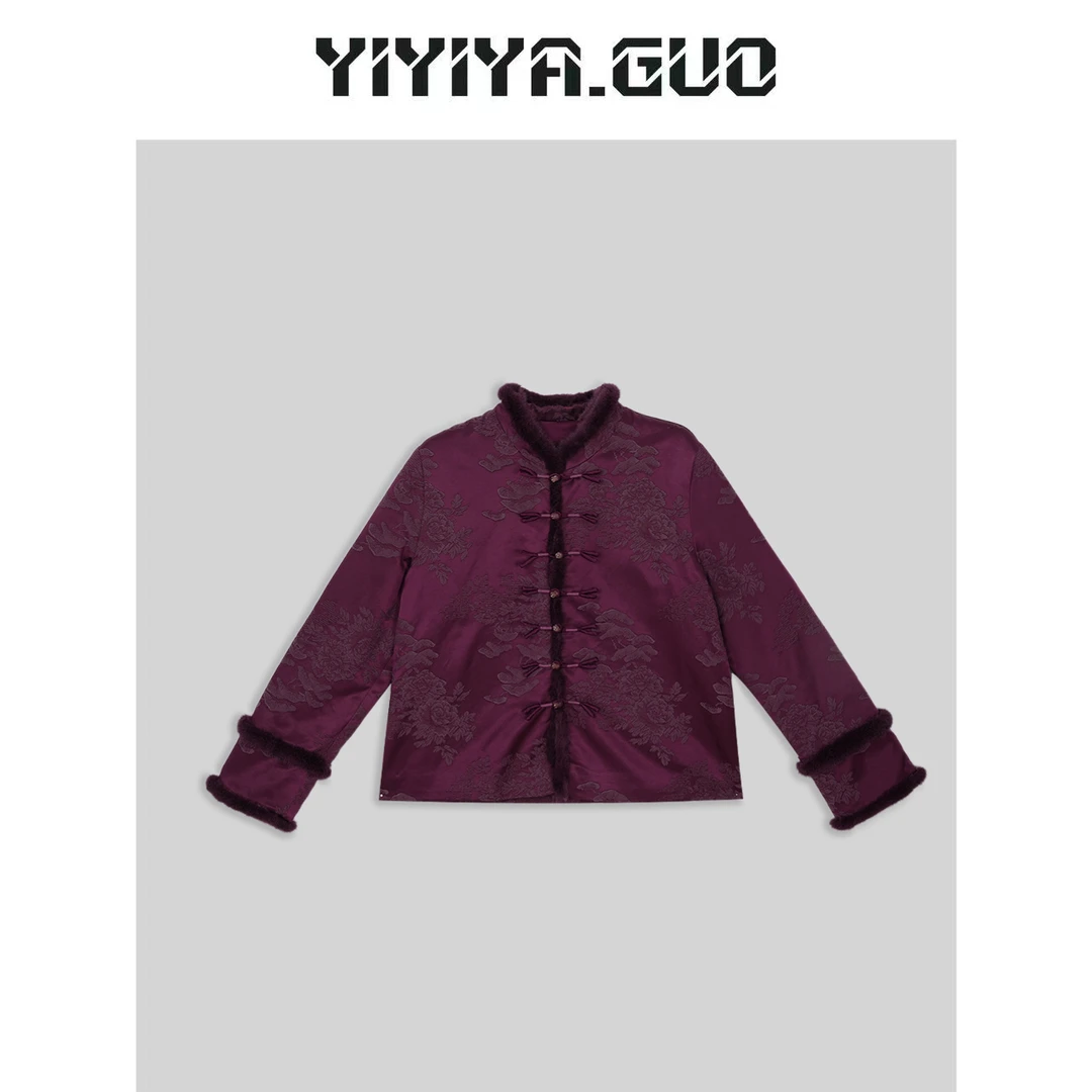 yiyiya.Guo艺艺吖【紫薇星辰】新跟式中国风立领提花外套20242611