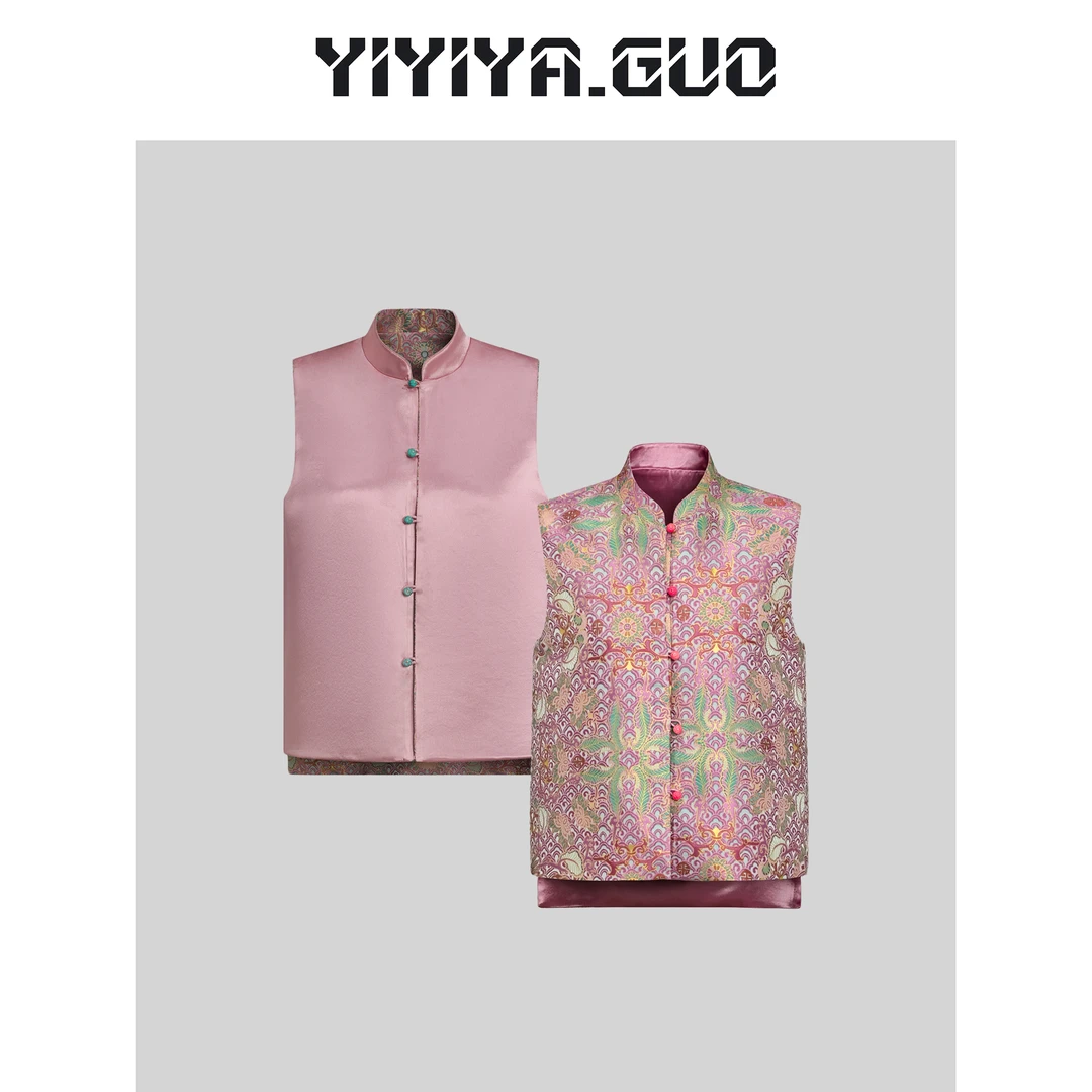 yiyiya.Guo艺艺吖/宋锦·【彩鳞宝相花绝搭子】双面穿上衣2024333