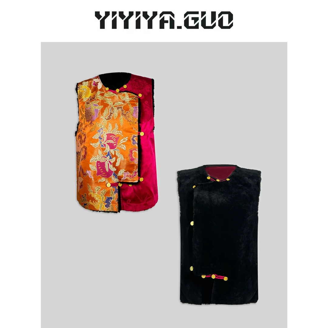 yiyiya.Guo艺艺吖/【高奢线·双鱼八瑞】皮毛一体马甲20242223