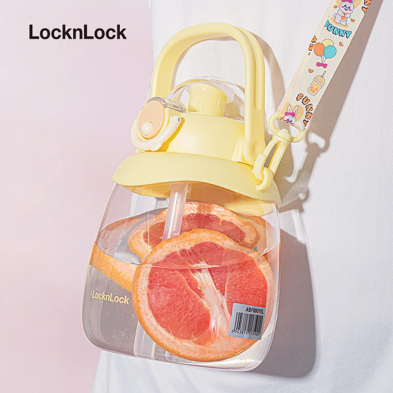 乐扣乐扣吸管杯双饮杯女生可爱高颜值大容量水杯便携网红儿童水壶