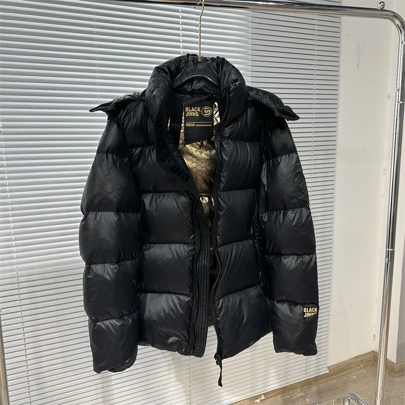 2023新款羽绒服黑金短款羽绒服女年冬季新款加厚爆款衣面包服袄女