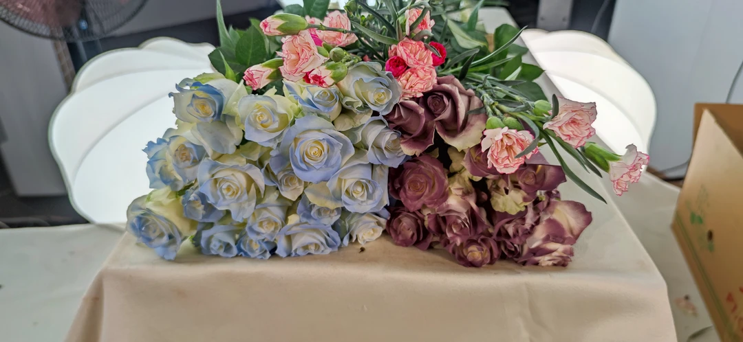 组合套餐8 精选玫瑰花直播现场卖花顺丰冷链洋桔梗花舍花卉教师节