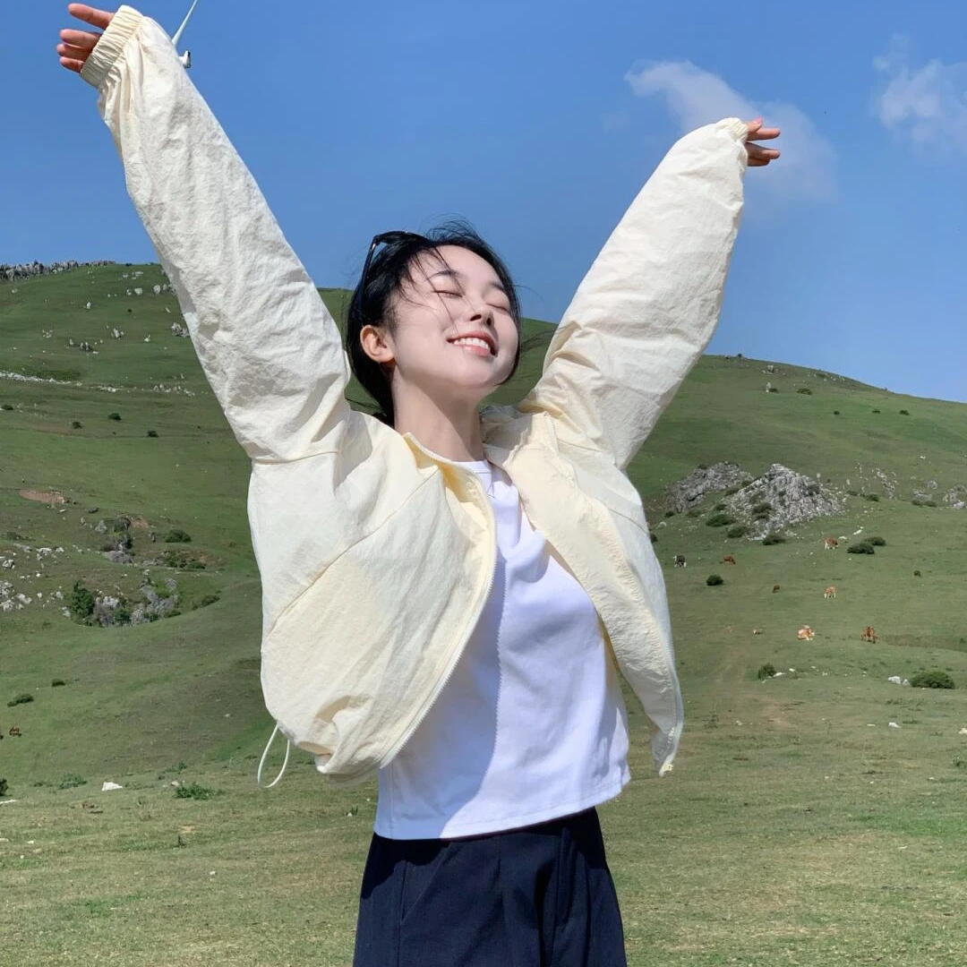 洋气衣服新款宽松百搭气质外套短款通勤休闲衣服甜美可爱风格衣服